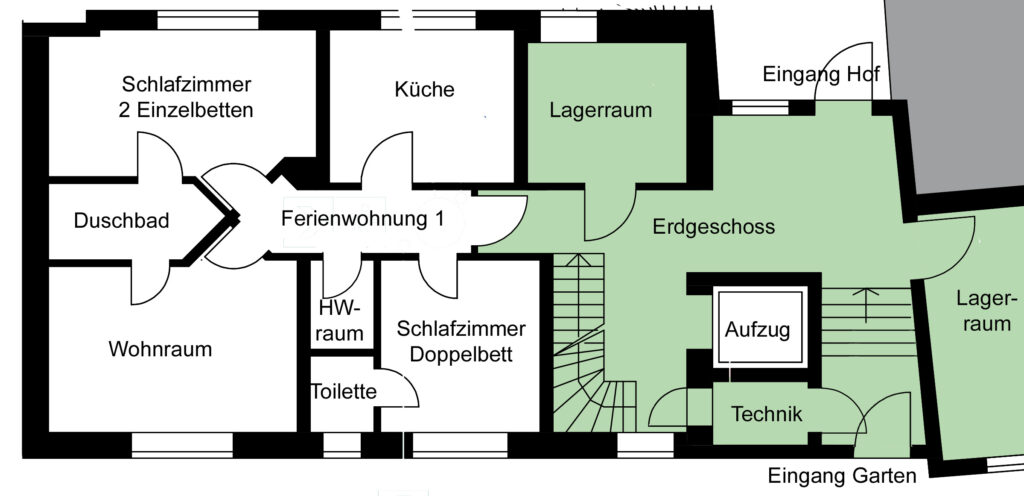 Maison Fasson Ferienwohnung 1 Erdgeschoss