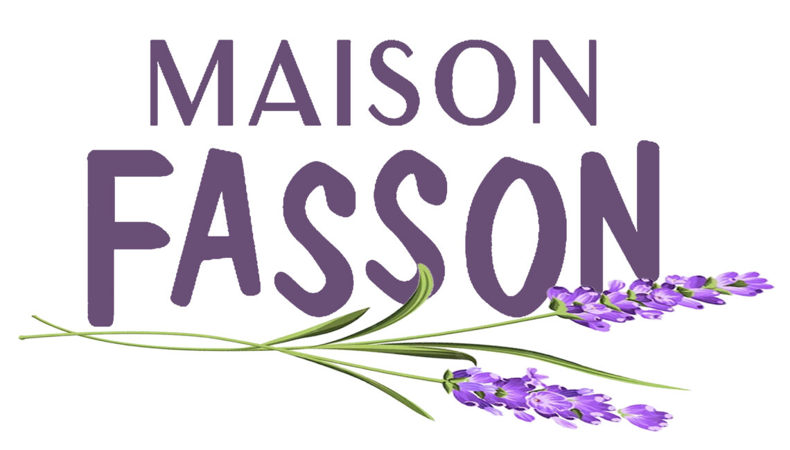 Logo weiß Maison Fasson Lavendelzweig