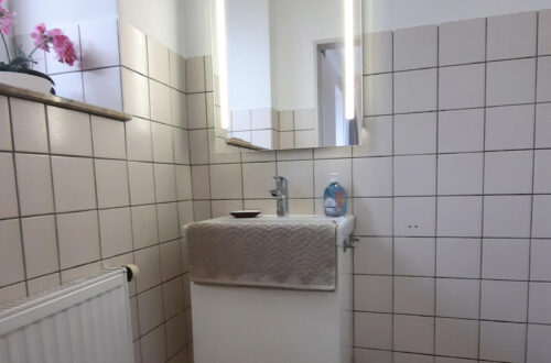 Maison Fasson Ferienwohnung 1 - en suite Toilette, Waschtisch mit Spiegel